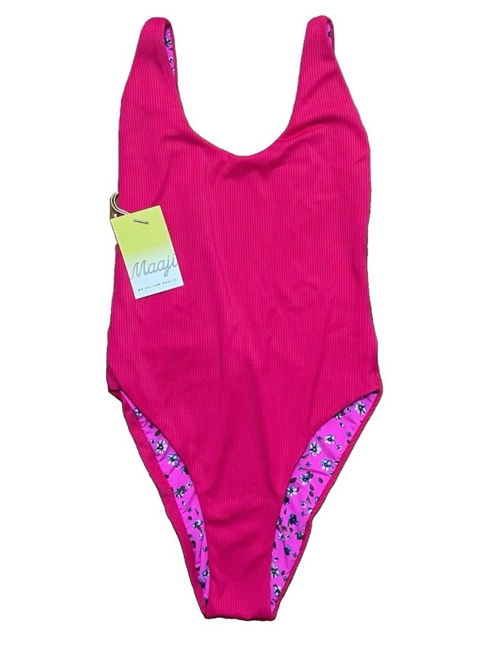 Maaji Claire One-Piece Swimsuit Reversible Women Medium Floral Size M Medium NWT
